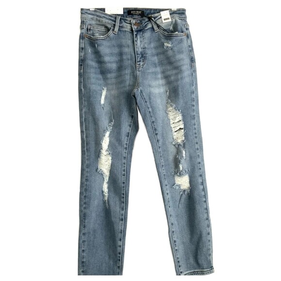 Judy Relaxed Fit Jeans High Waist Distressed 29 - Picture 1 of 13